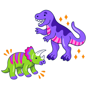 aufblasbare Dinosaurier