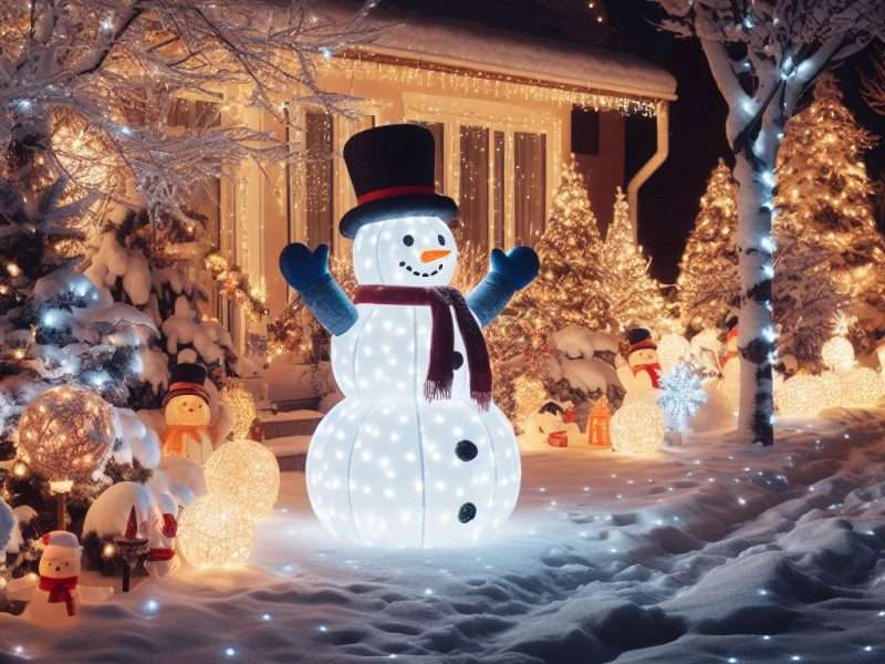 Aufblasbarer Winterdeko für draußen